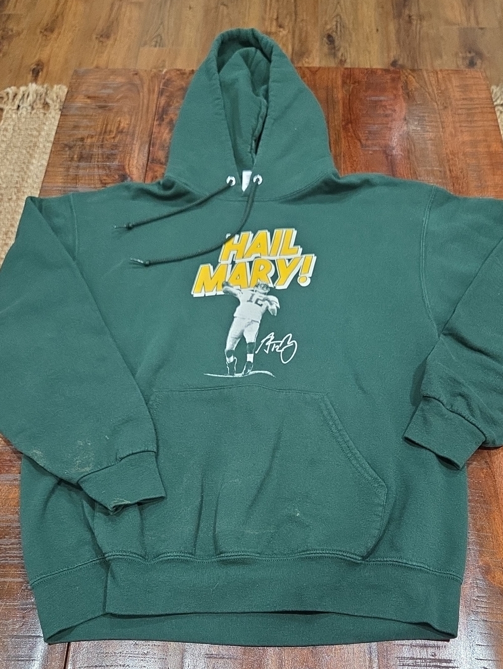 Retro Green Bay Packers Hoodie Aaron Rodgers